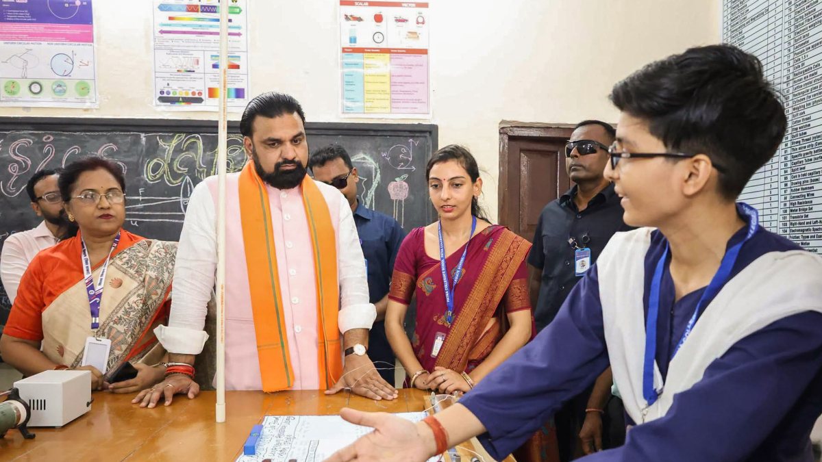 Bihar CM Samrat Choudhary inspects Patna Science College