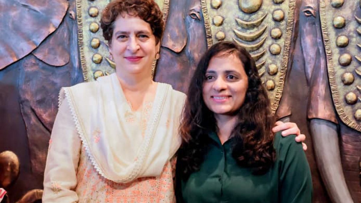 Congress General Secretary and Wayanad MP Priyanka Gandhi Vadra meets Zuhra…