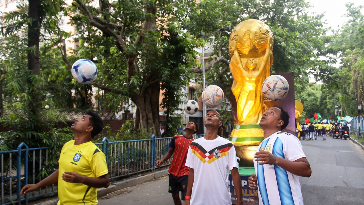 Football lovers join carnival rally for FIFA World Cup in Kolkata