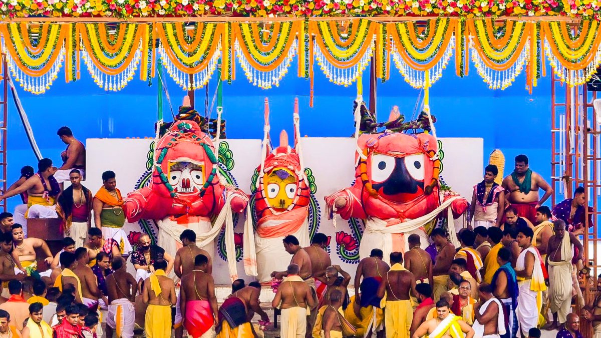Snan Purnima rituals performed at Jagannath Temple in Puri