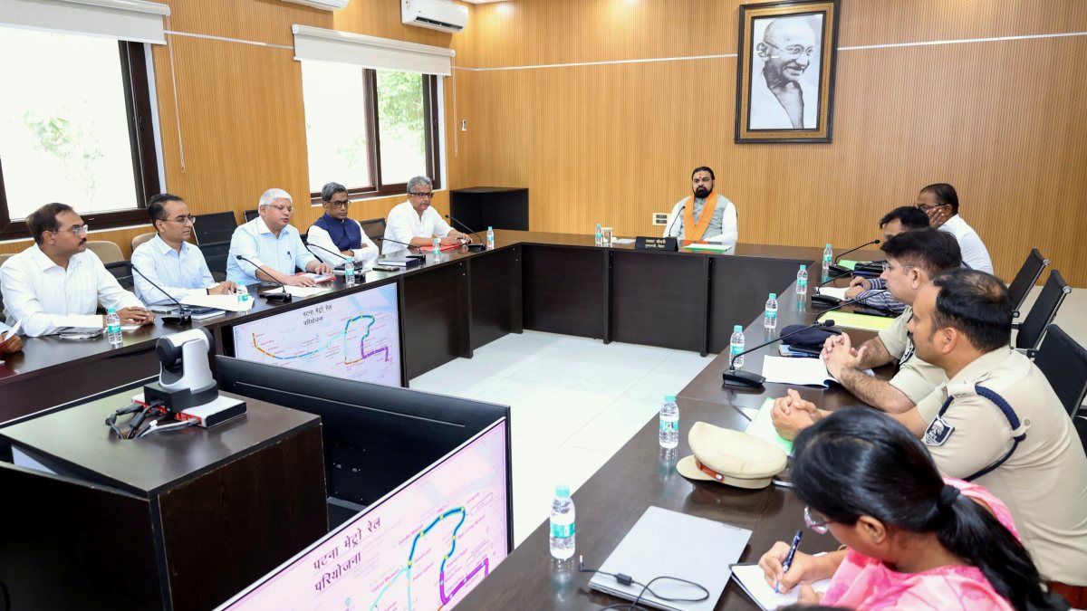 Bihar Chief Minister Samrat Choudhary holds a high-level review meeting on the…