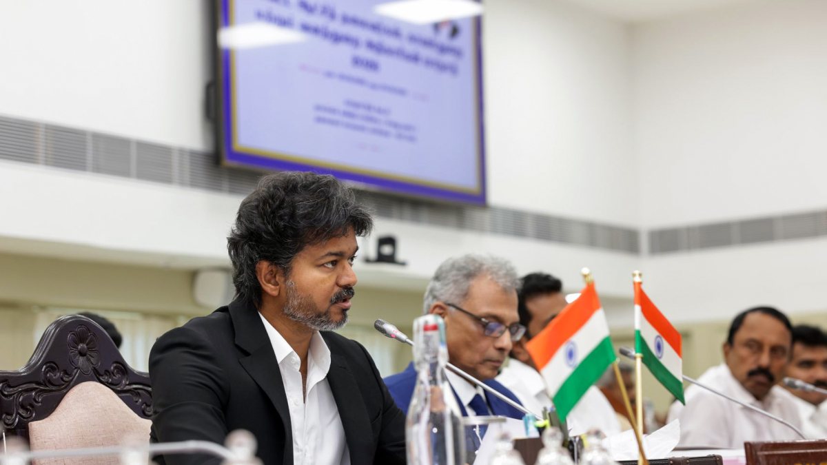 Tamil Nadu CM Vijay addresses district collectors and police officials