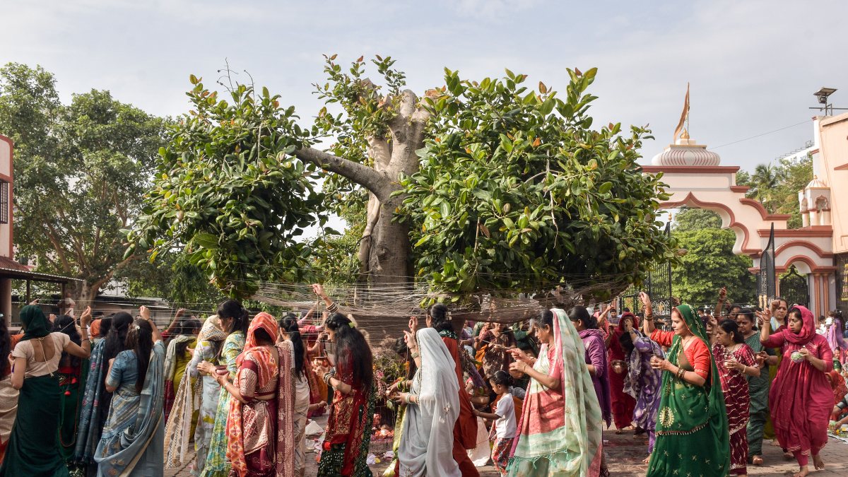 Married women perform Vat Savitri Purnima ritual in Surat