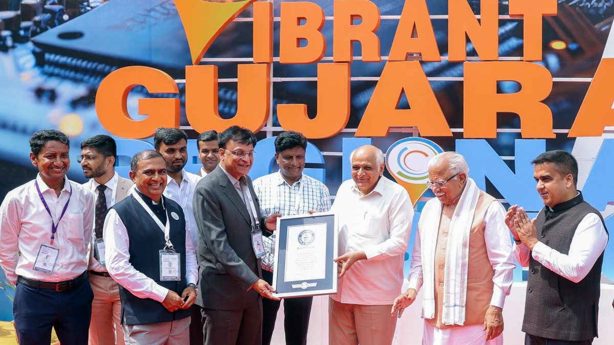 Gujarat CM Patel gets Guinness record for onboarding 350 exhibitors in 11 days