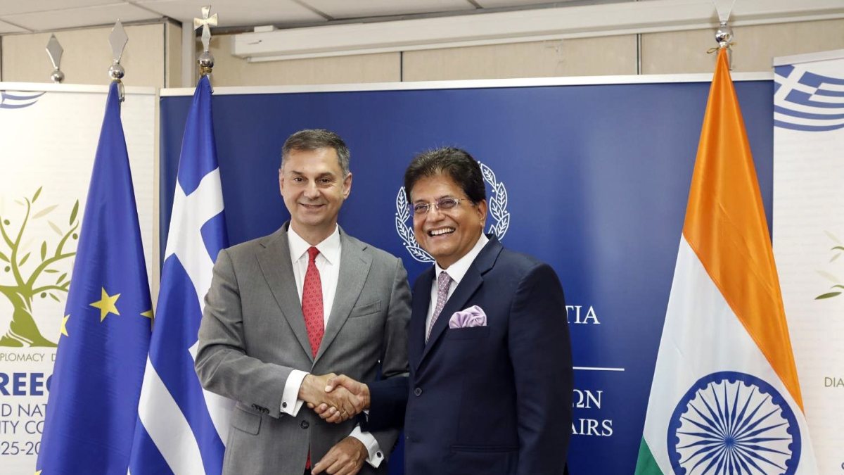 Piyush Goyal meets Greece's deputy foreign minister in Athens