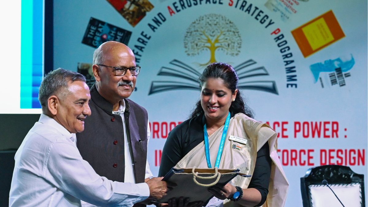 Gen Anil Chauhan, Shekhar Gupta at IAF Capstone Seminar