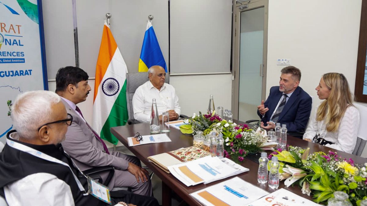 Gujarat CM Bhupendra Patel meets Ukraine ambassador in Gandhinagar