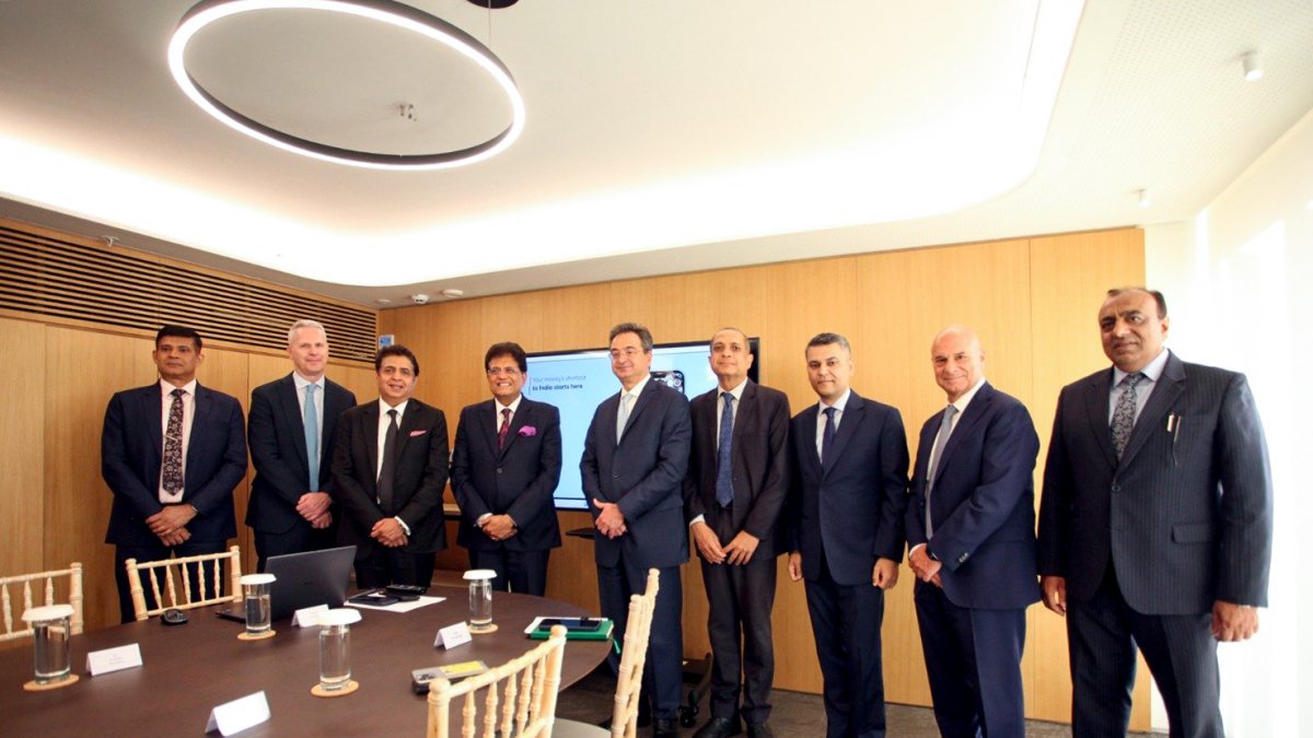 Piyush Goyal attends Eurobank-NIPL UPI demo in Athens