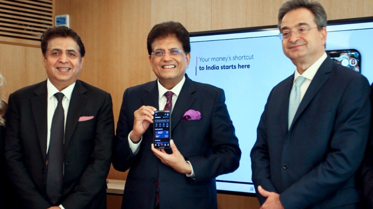 Piyush Goyal attends Eurobank-UPI partnership demo in Athens