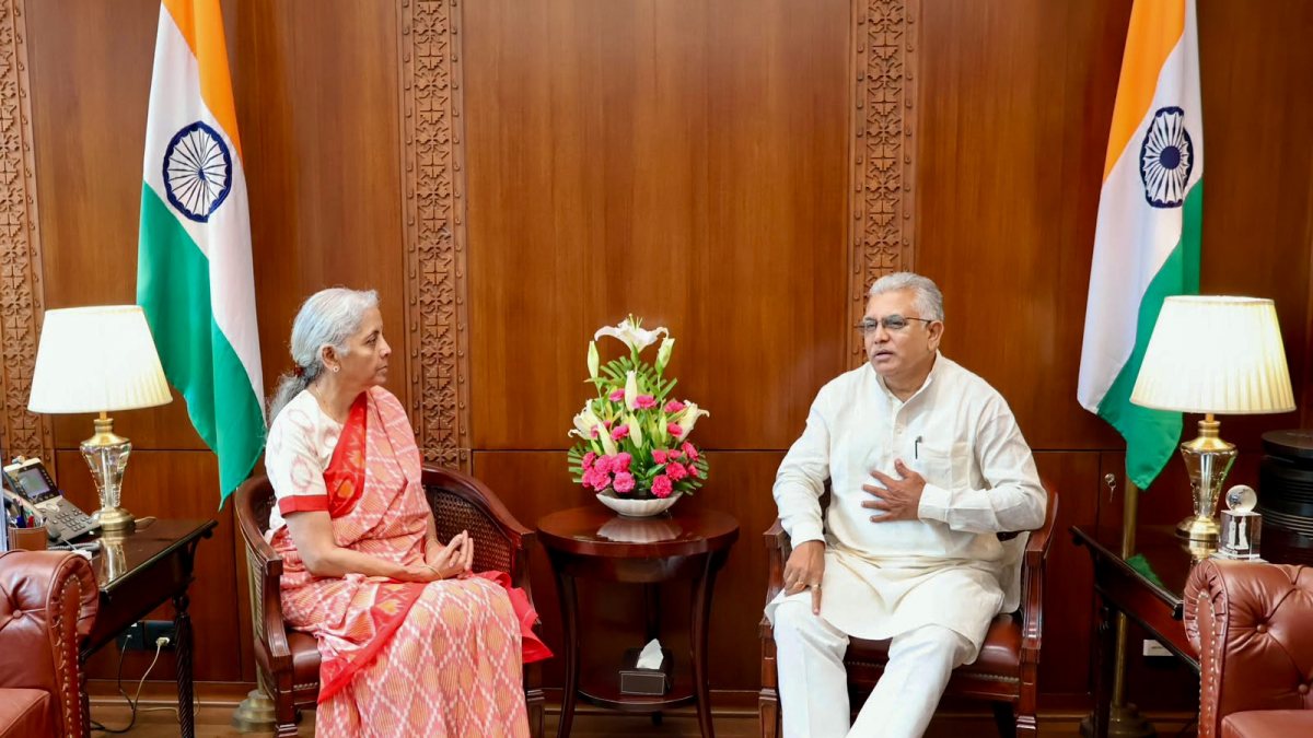Sitharaman meets West Bengal minister Dilip Ghosh in Delhi