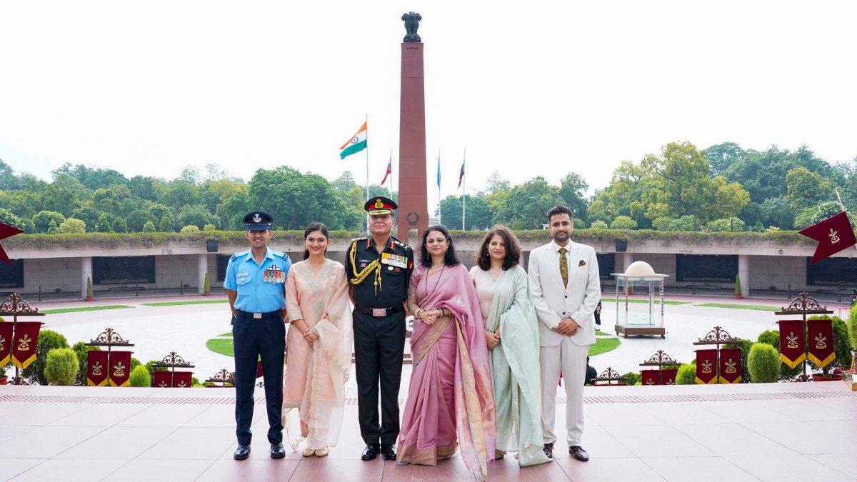 Newly appointed Chief of the Army Staff General Dhiraj Seth with his family…