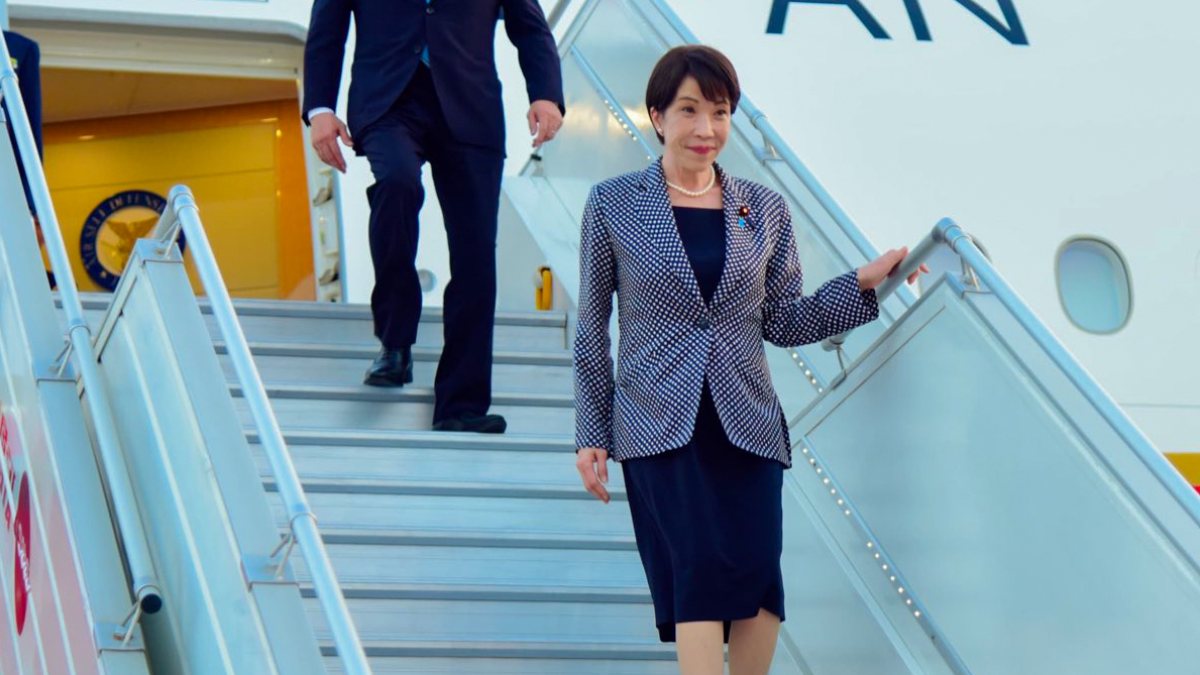 Japan PM Sanae Takaichi arrives in New Delhi for official visit