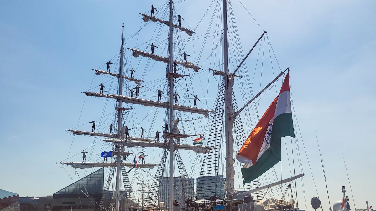 Indian Navy's INS Sudarshini departs Baltimore for New York