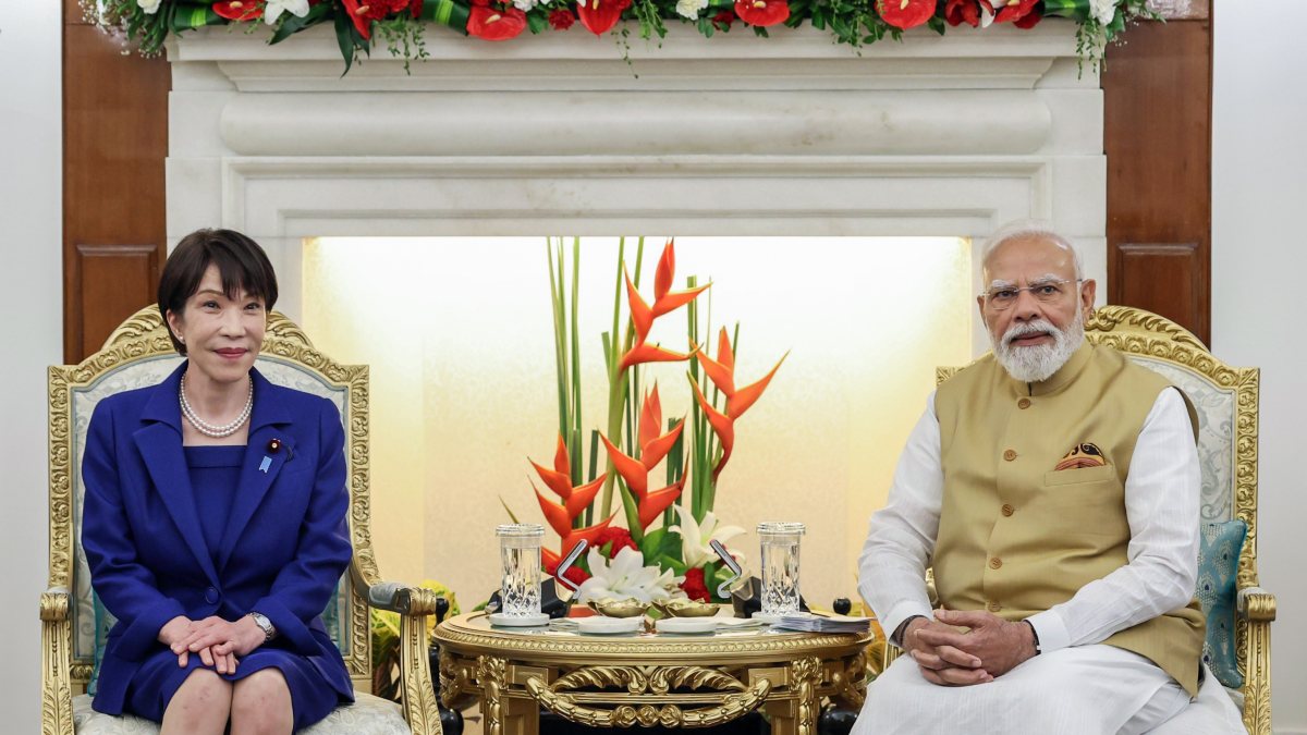 Modi and Japan PM Takaichi meet at Hyderabad House
