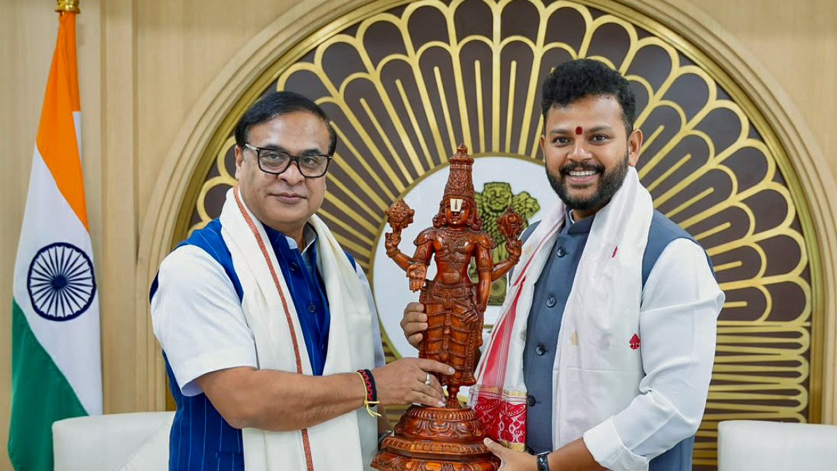 Assam CM Sarma meets Union Minister Kinjarapu in Delhi