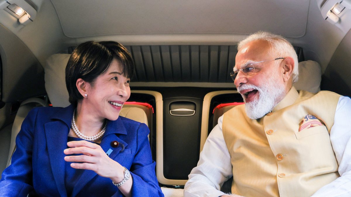 Modi and Japanese PM Takaichi ride together in New Delhi