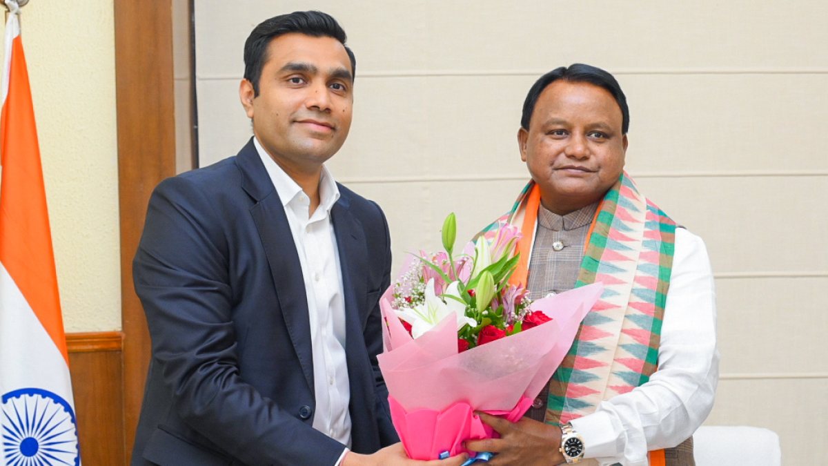 Odisha CM meets Adani Ports MD Karan Adani before MOU signing