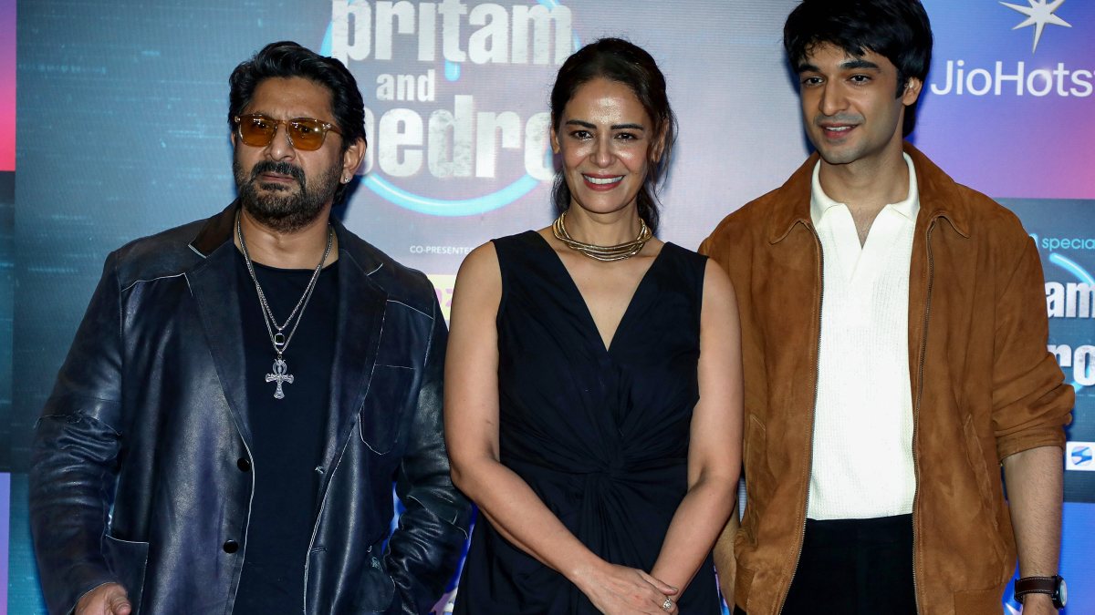 Arshad Warsi, Mona Singh, Vir Hirani at 'Pritam & Pedro' screening