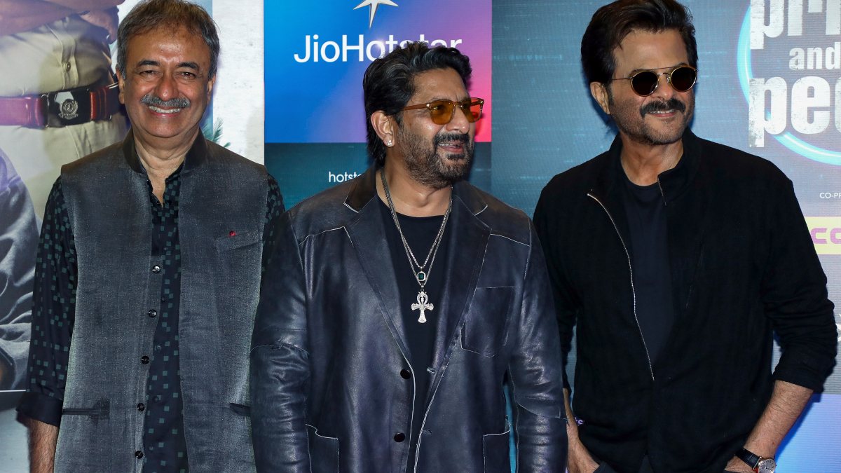 Arshad Warsi, Anil Kapoor, Rajkumar Hirani at web series screening