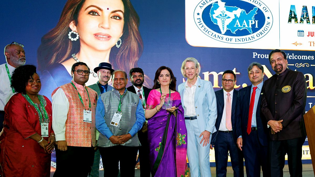 Nita Ambani receives AAPI Humanitarian Award in Florida