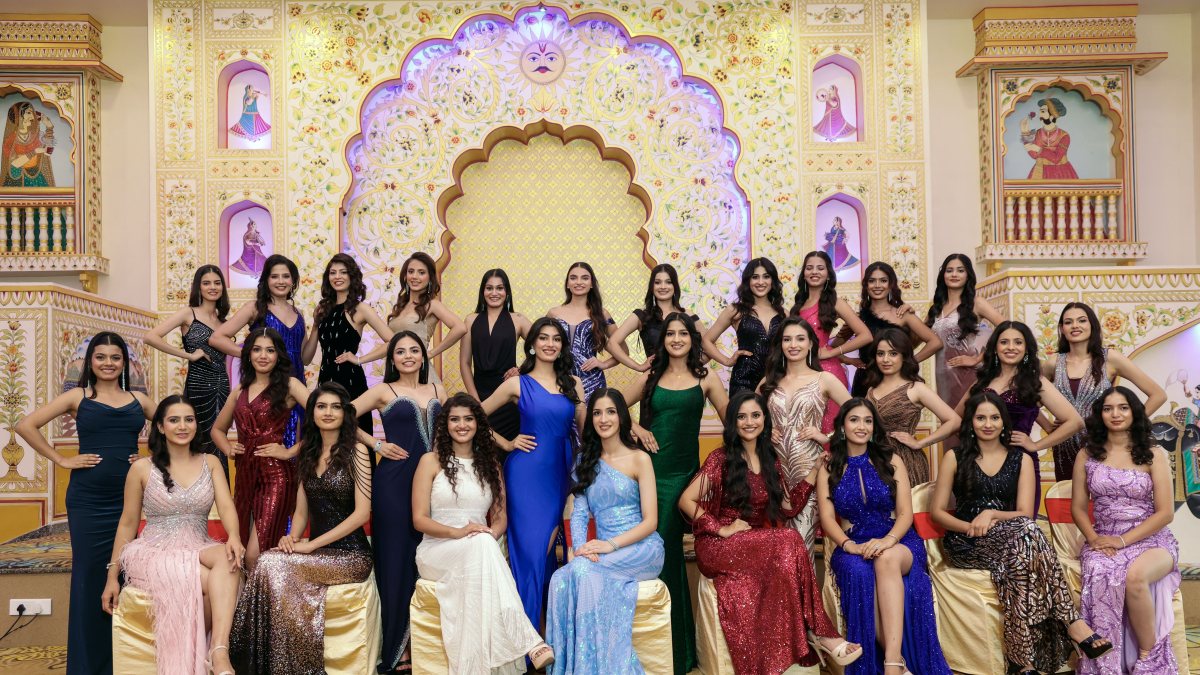 Miss Rajasthan 2026 top 28 finalists pose for group photoshoot