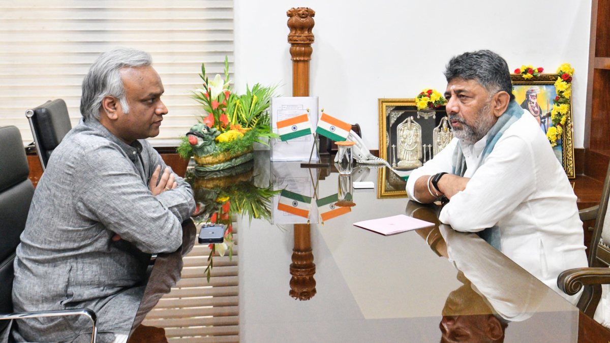 Karnataka minister Priyank Kharge meets CM DK Shivakumar in Bengaluru