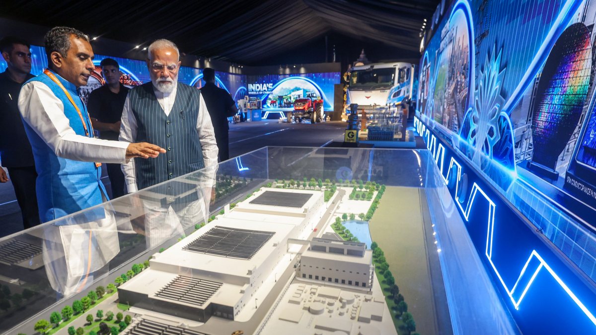 PM Modi visits CG Semi OSAT facility in Sanand