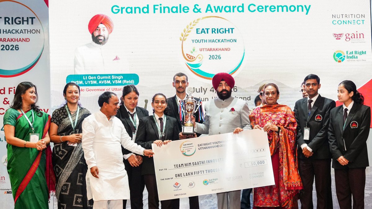 Uttarakhand governor honours Eat Right Youth Hackathon winners