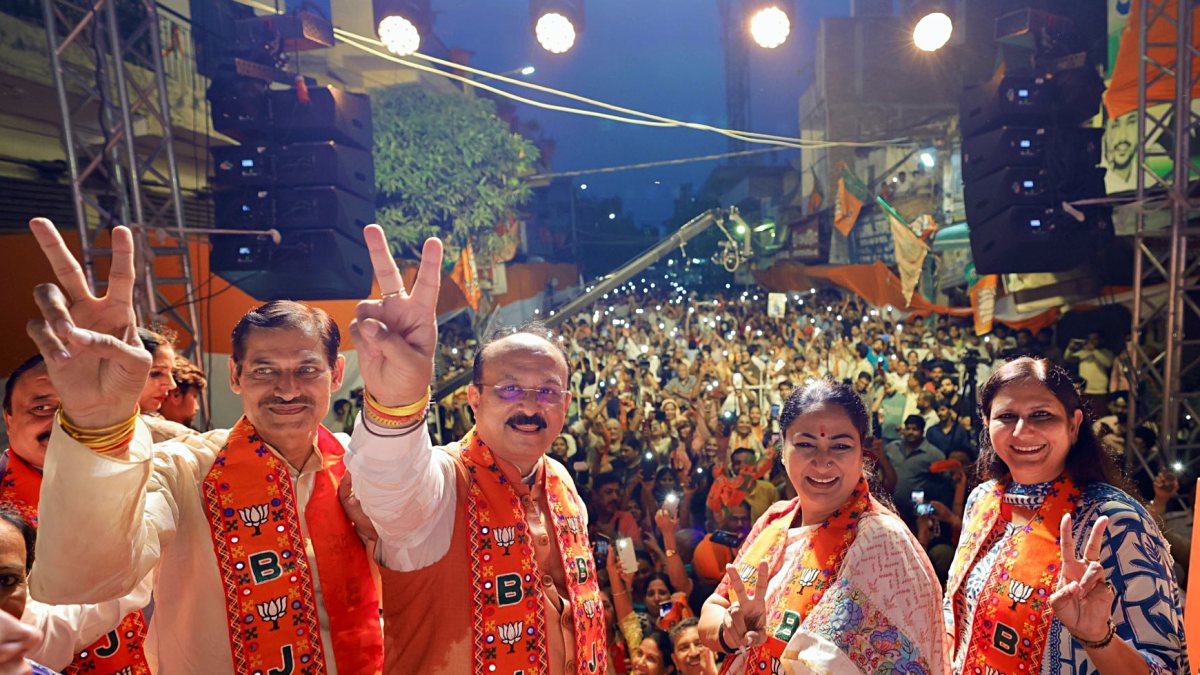 Delhi CM Rekha Gupta at Viksit Bharat Sankalp Sammelan