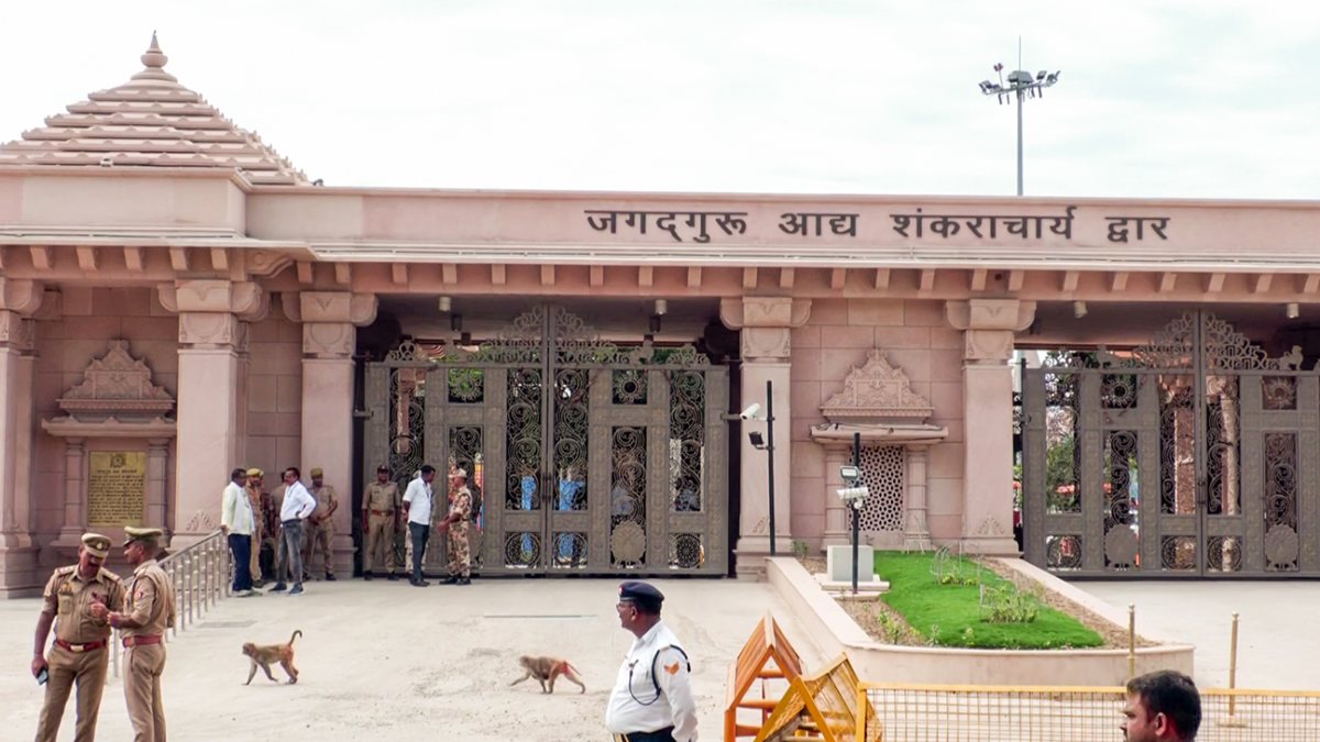 View of Adi Shankaracharya Dwar ahead of Ayodhya trust meeting