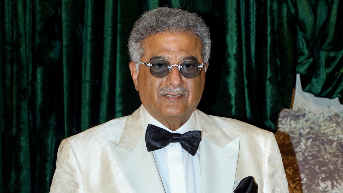 Boney Kapoor at daughter Anshula Kapoor's wedding reception