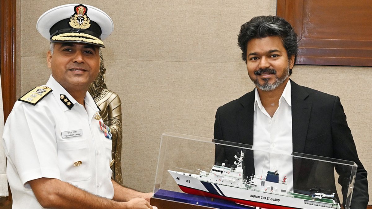 Indian Coast Guard chief meets Tamil Nadu CM in Chennai