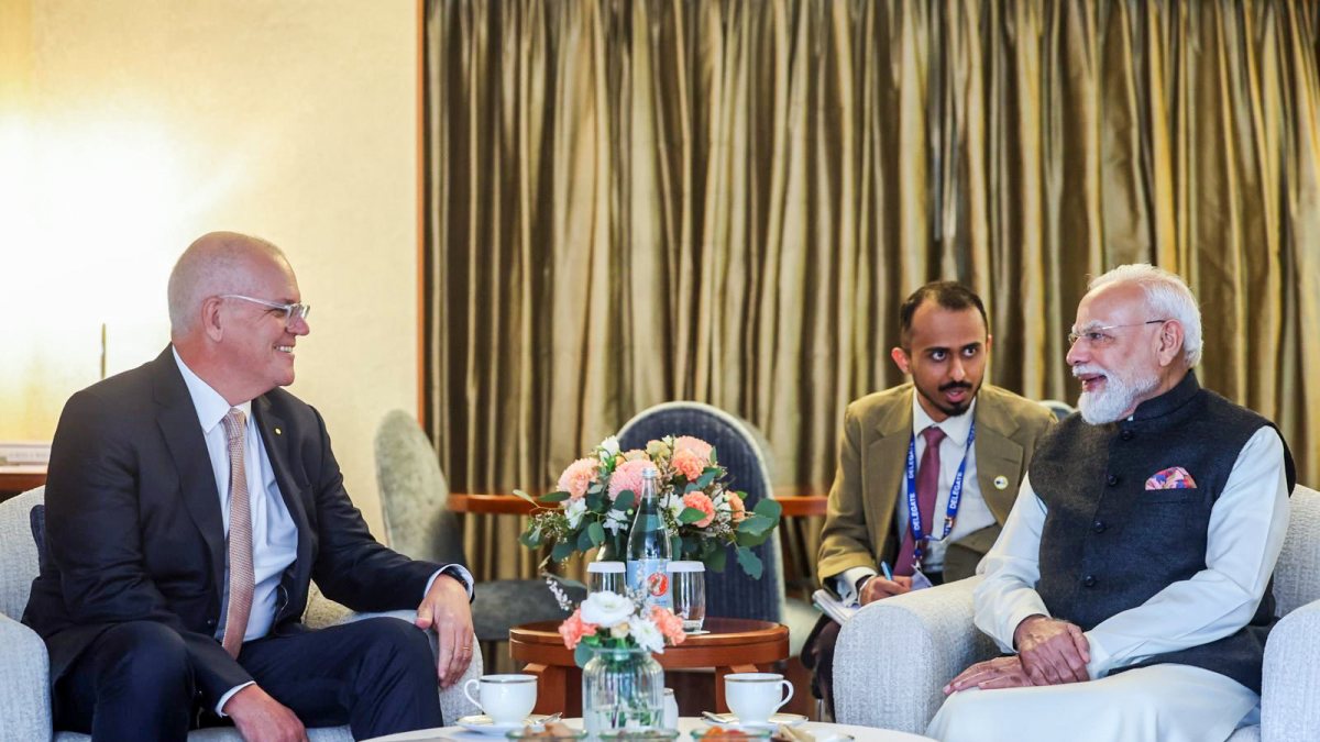 Modi meets former Australian PM Scott Morrison in Melbourne