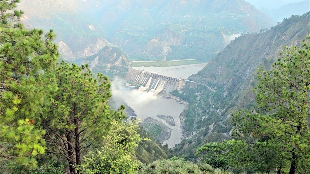 Salal Dam spillway gates opened after heavy rainfall in Reasi