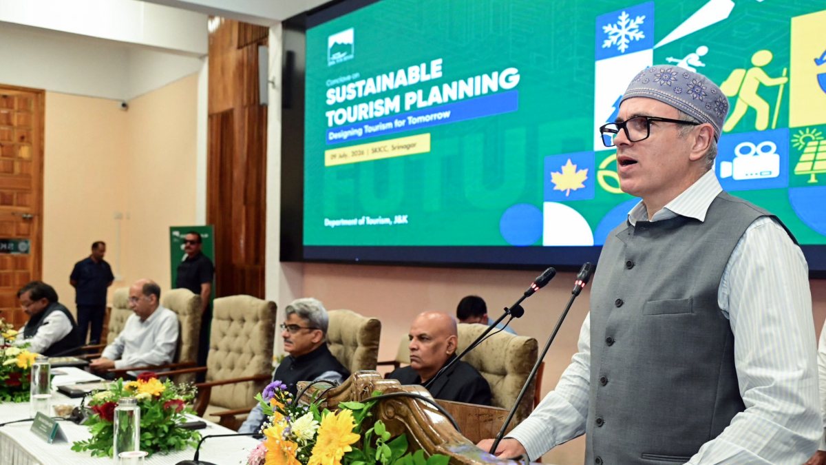 Omar Abdullah addresses sustainable tourism conclave in Srinagar