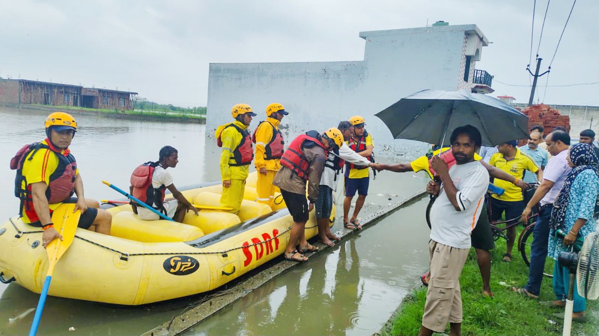 SDRF rescues two trapped in waterlogged Haridwar site