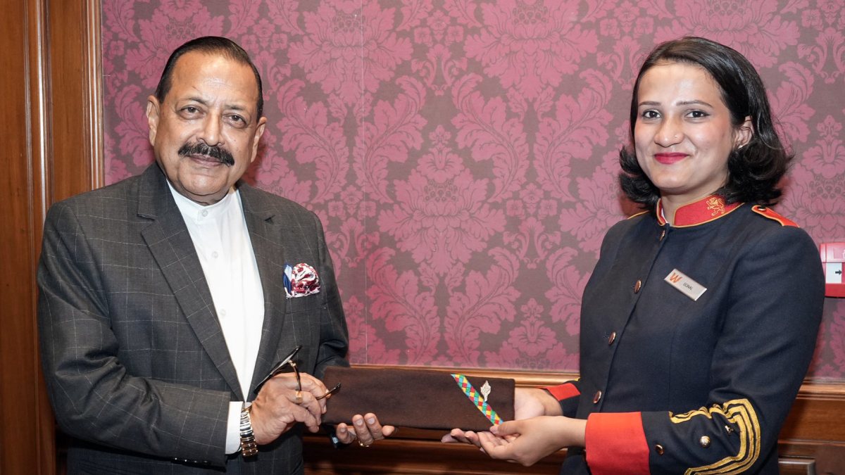 Union minister Jitendra Singh welcomed at LBSNAA in Dehradun