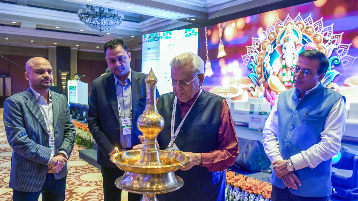 GEMA president lights lamp at Ethanol Conclave 2026 in Delhi