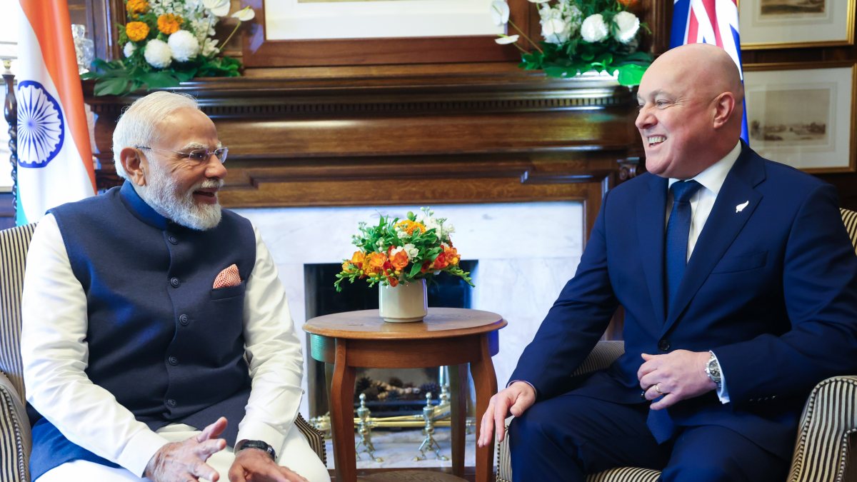 Prime Minister Narendra Modi holds delegation-level talks with New Zealand…