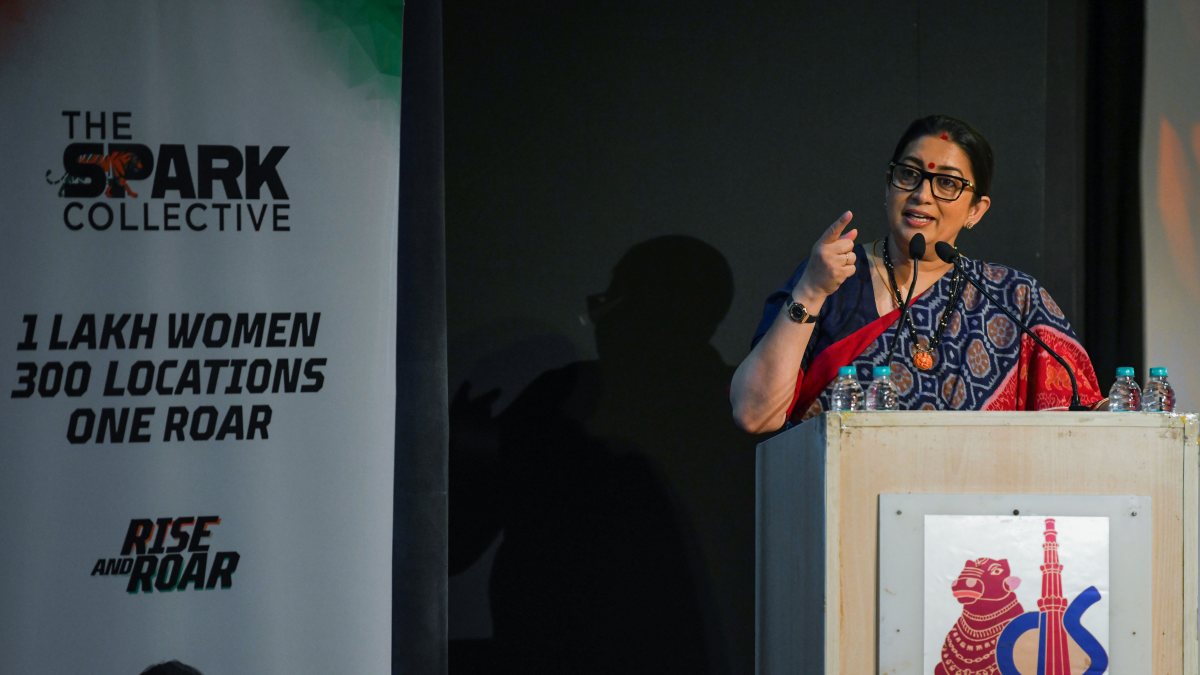 Smriti Irani speaks at SPARK Collective bootcamp for women entrepreneurs
