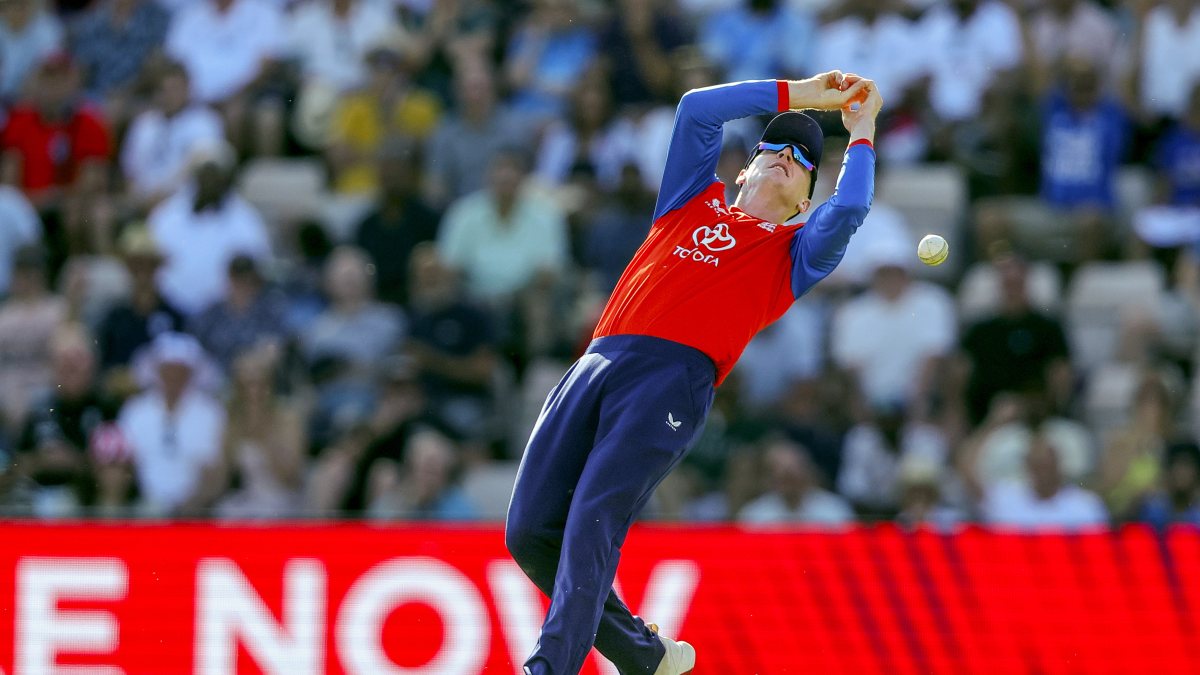 Harry Brook drops a catch in 5th T20I against India