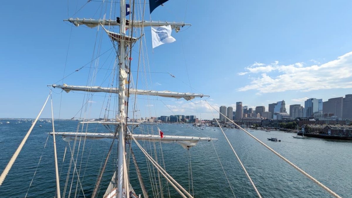 Indian Navy's INS Sudarshini arrives in Boston Harbor