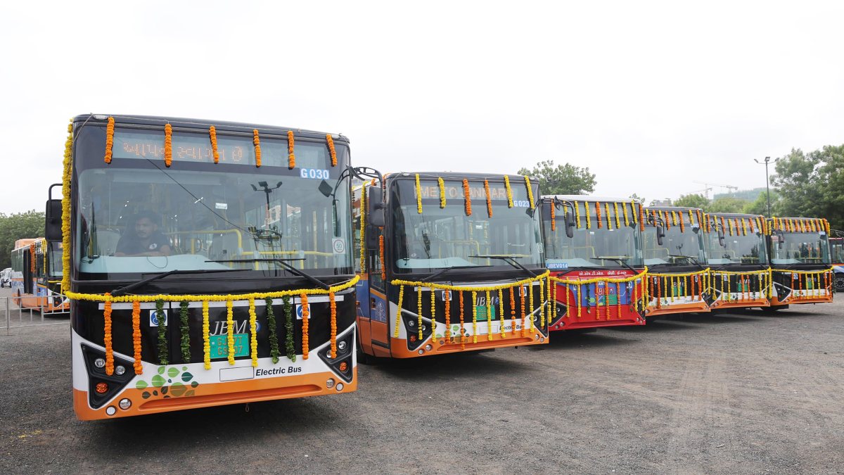 Ahmedabad launches 155 new electric BRTS-AMTS buses