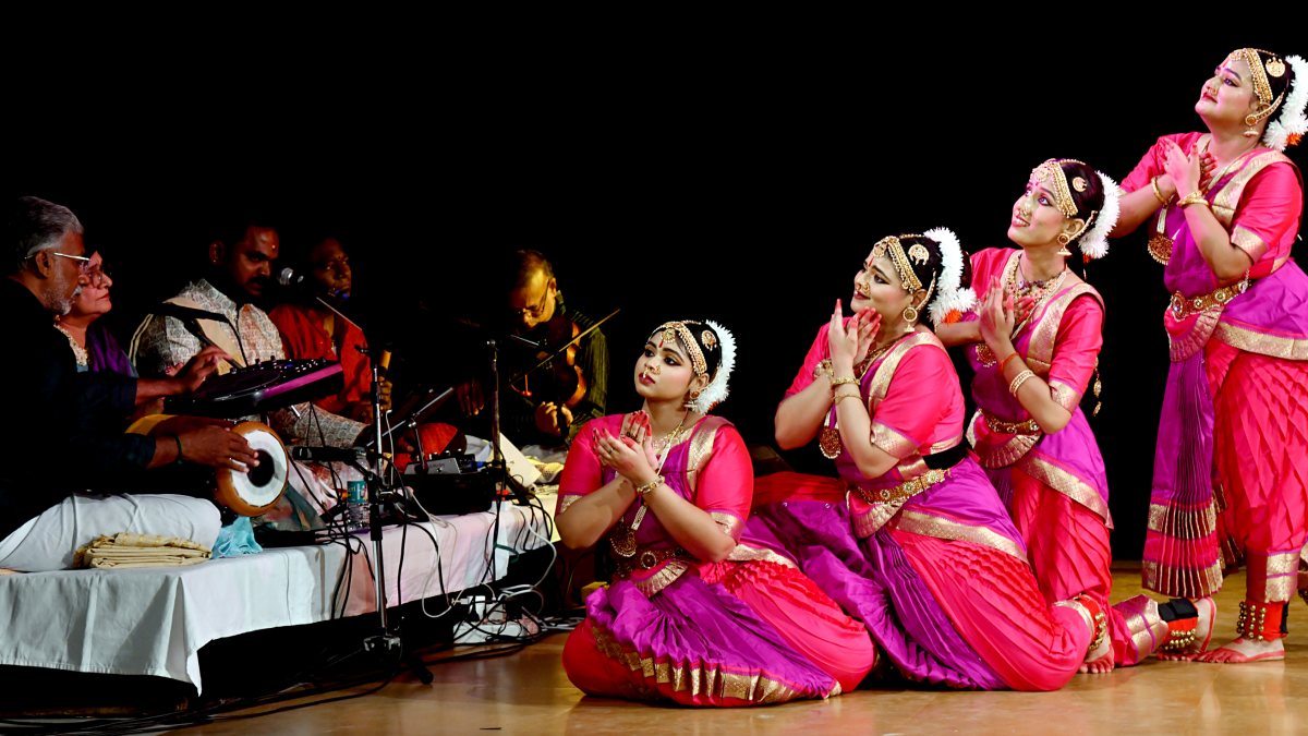 Four dancers perform Bharatanatyam at Guwahati arangetram