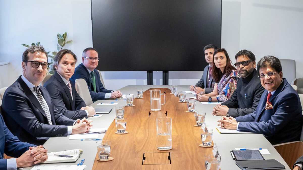 Piyush Goyal meets Spain's first vice president in Madrid