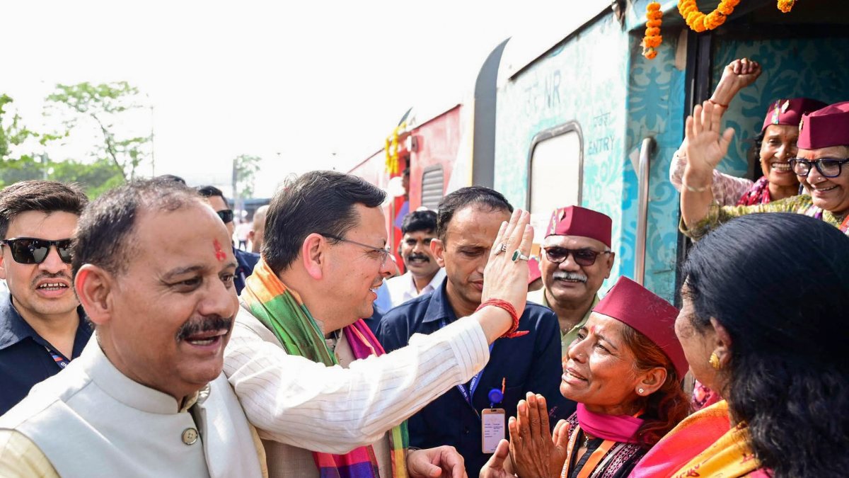 Uttarakhand CM Dhami launches special pilgrimage train to Somnath