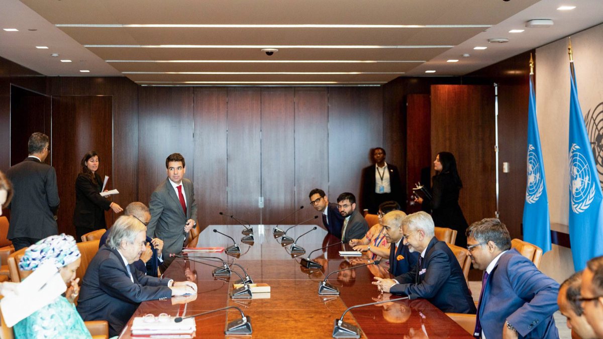 Jaishankar meets UN chief Guterres in New York