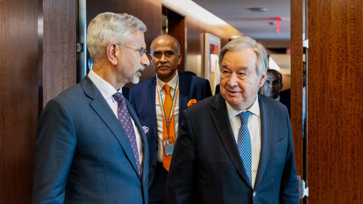 Jaishankar meets UN chief Guterres in New York