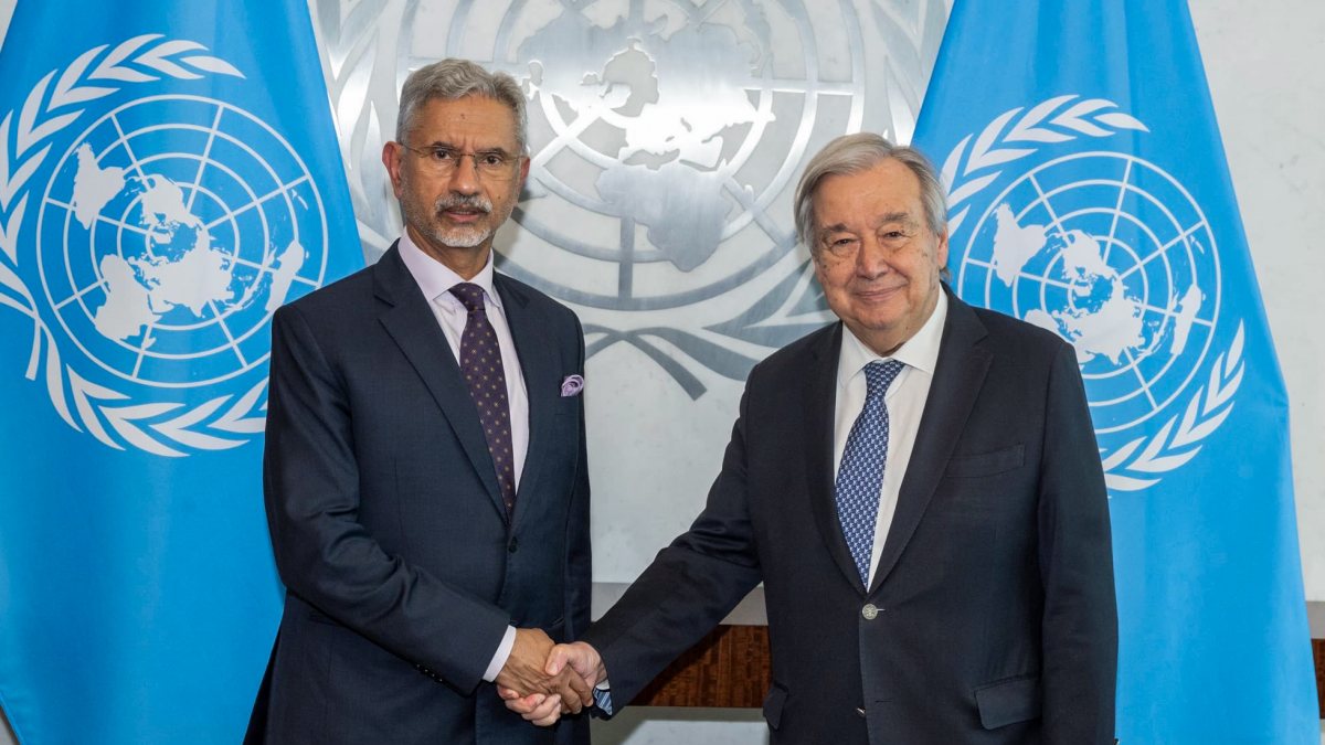 Jaishankar meets UN chief Guterres in New York