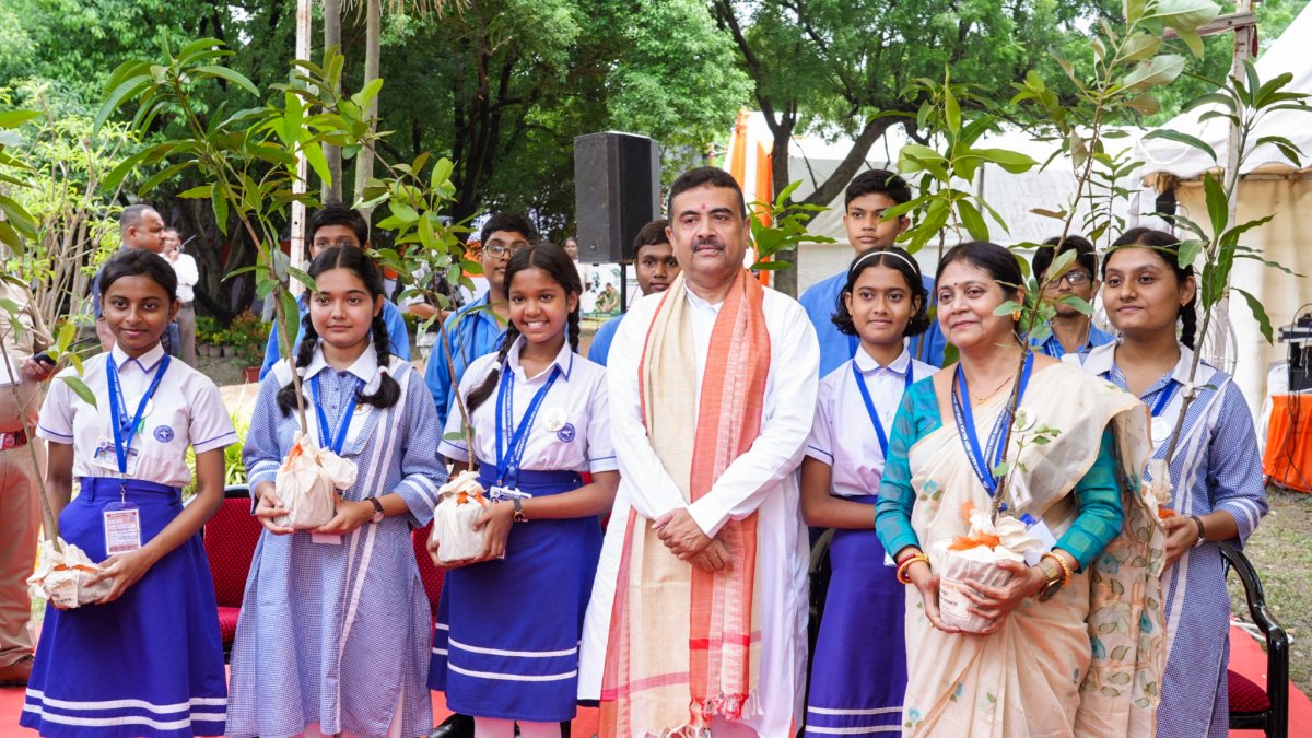 Suvendu Adhikari joins students for Aranya Saptah 2026 launch